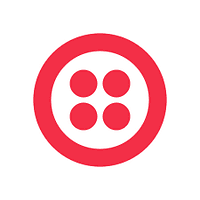 Twilio logo - tech saas brand identity design